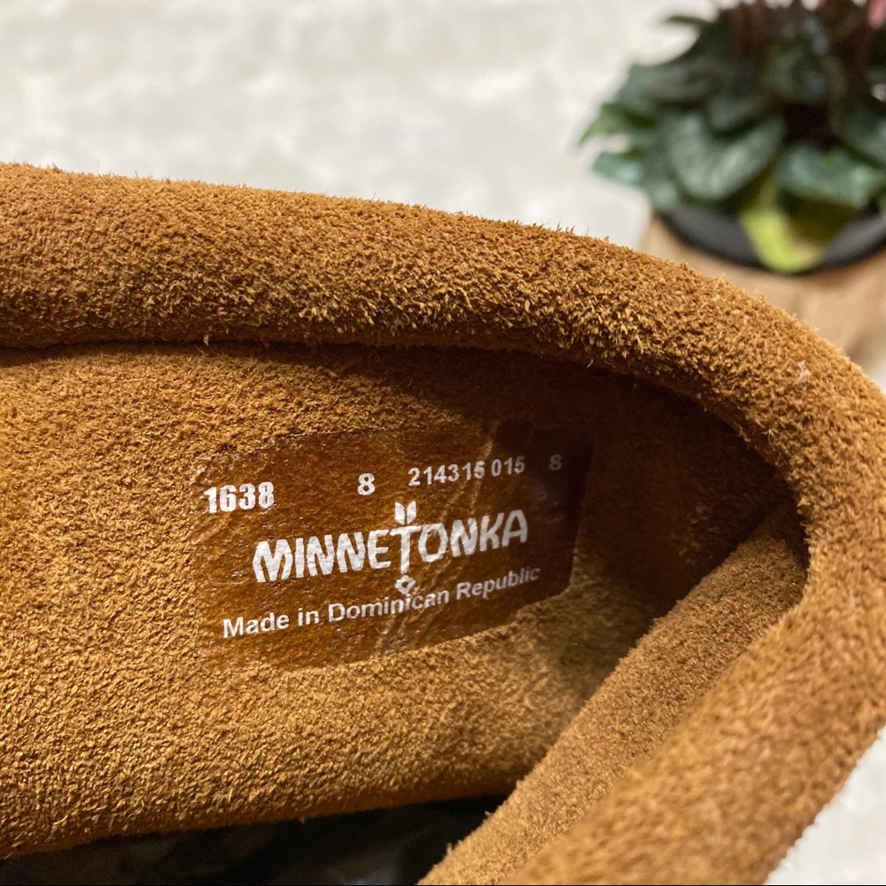 Minnetonka Calf Hi 3-Layer Fringe Boot Size 8 - image 6